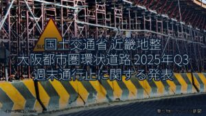 国土交通省 近畿地整 大阪都市圏環状道路 2025年Q3 週末通行止に関する発表（乗り物とインフラ新聞）
