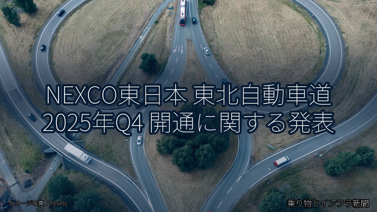 NEXCO東日本 東北自動車道 2025年Q4 開通に関する発表（乗り物とインフラ新聞）
