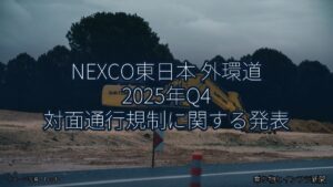NEXCO東日本 外環道 2025年Q4 対面通行規制に関する発表（乗り物とインフラ新聞）