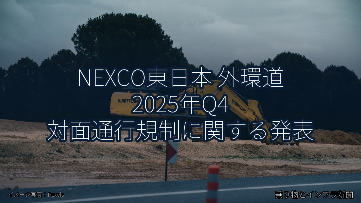 NEXCO東日本 外環道 2025年Q4 対面通行規制に関する発表（乗り物とインフラ新聞）