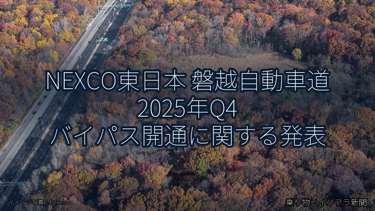 NEXCO東日本 磐越自動車道 2025年Q4 バイパス開通に関する発表（乗り物とインフラ新聞）