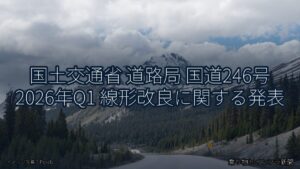 国土交通省 道路局 国道246号 2026年Q1 線形改良に関する発表（乗り物とインフラ新聞）