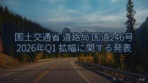 国土交通省 道路局 国道246号 2026年Q1 拡幅に関する発表（乗り物とインフラ新聞）