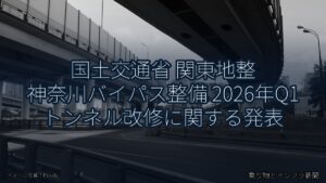国土交通省 関東地整 神奈川バイパス整備 2026年Q1 トンネル改修に関する発表（乗り物とインフラ新聞）
