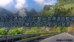 国土交通省 中部地整 岐阜県道路整備 2026年Q1 線形改良に関する発表（乗り物とインフラ新聞）