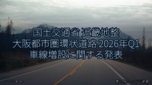 国土交通省 近畿地整 大阪都市圏環状道路 2026年Q1 車線増設に関する発表（乗り物とインフラ新聞）