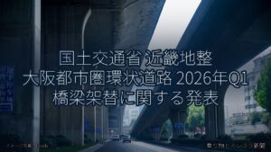 国土交通省 近畿地整 大阪都市圏環状道路 2026年Q1 橋梁架替に関する発表（乗り物とインフラ新聞）
