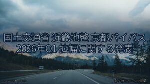 国土交通省 近畿地整 京都バイパス 2026年Q1 拡幅に関する発表（乗り物とインフラ新聞）
