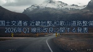 国土交通省 近畿地整 和歌山道路整備 2026年Q1 線形改良に関する発表（乗り物とインフラ新聞）