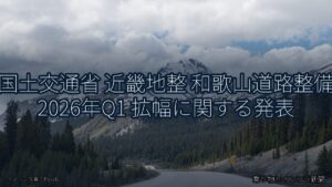 国土交通省 近畿地整 和歌山道路整備 2026年Q1 拡幅に関する発表（乗り物とインフラ新聞）