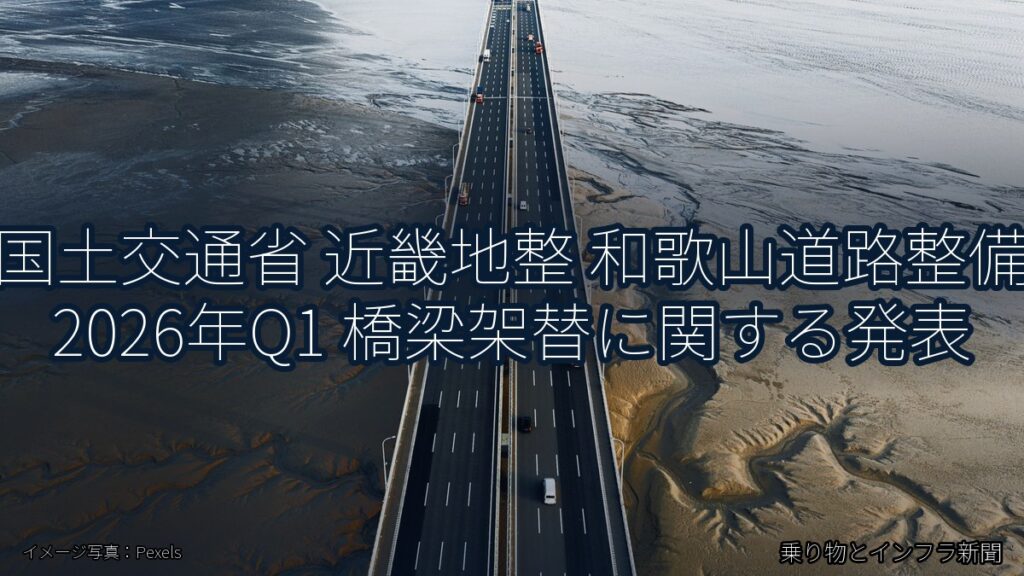 国土交通省 近畿地整 和歌山道路整備 2026年Q1 橋梁架替に関する発表（乗り物とインフラ新聞）