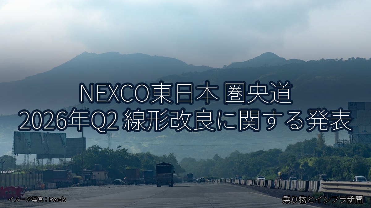 NEXCO東日本 圏央道 2026年Q2 線形改良に関する発表（乗り物とインフラ新聞）