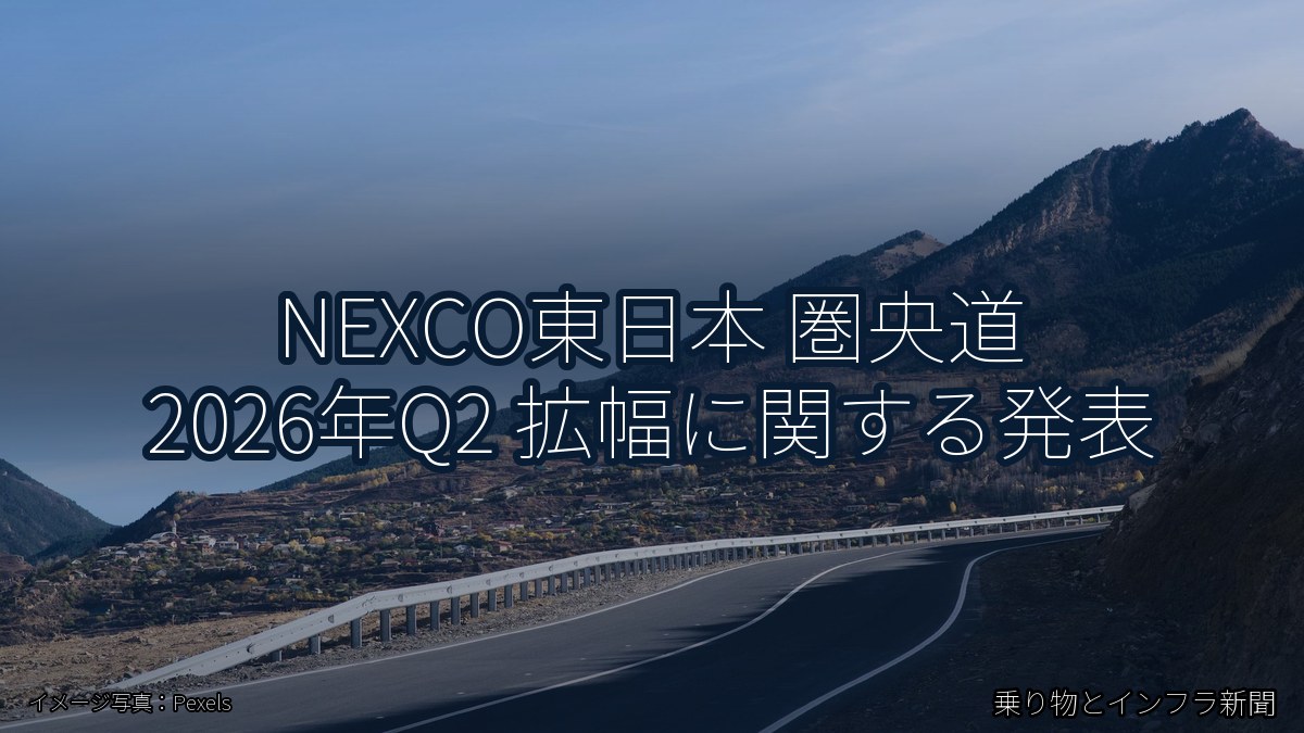 NEXCO東日本 圏央道 2026年Q2 拡幅に関する発表（乗り物とインフラ新聞）