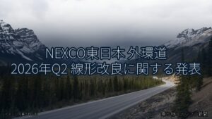 NEXCO東日本 外環道 2026年Q2 線形改良に関する発表（乗り物とインフラ新聞）