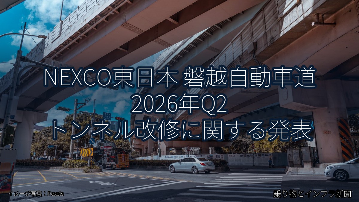 NEXCO東日本 磐越自動車道 2026年Q2 トンネル改修に関する発表（乗り物とインフラ新聞）