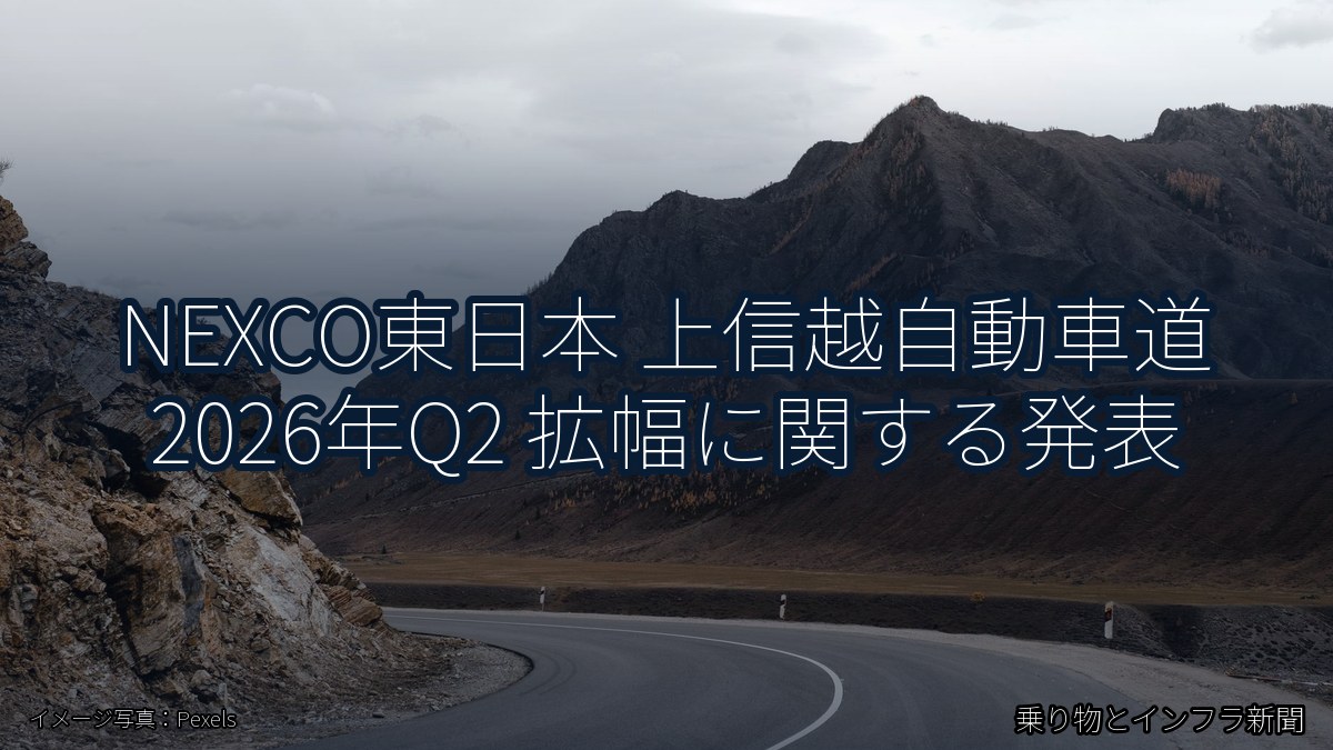 NEXCO東日本 上信越自動車道 2026年Q2 拡幅に関する発表（乗り物とインフラ新聞）