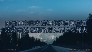 NEXCO中日本 東海北陸自動車道 2026年Q2 線形改良に関する発表（乗り物とインフラ新聞）
