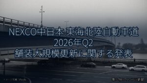 NEXCO中日本 東海北陸自動車道 2026年Q2 舗装大規模更新に関する発表（乗り物とインフラ新聞）