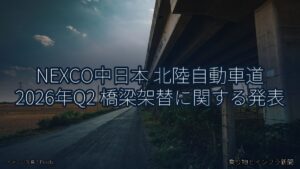NEXCO中日本 北陸自動車道 2026年Q2 橋梁架替に関する発表（乗り物とインフラ新聞）