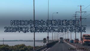 NEXCO中日本 伊勢自動車道 2026年Q2 橋梁架替に関する発表（乗り物とインフラ新聞）