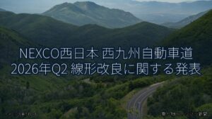 NEXCO西日本 西九州自動車道 2026年Q2 線形改良に関する発表（乗り物とインフラ新聞）