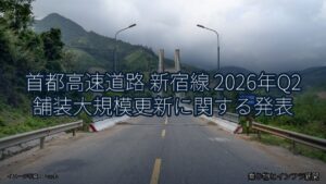 首都高速道路 新宿線 2026年Q2 舗装大規模更新に関する発表（乗り物とインフラ新聞）