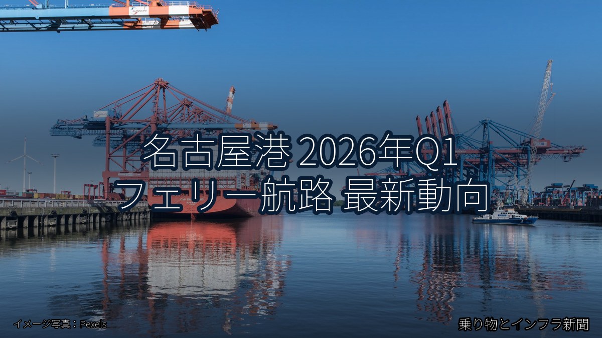 名古屋港 2026年Q1 フェリー航路 最新動向（乗り物とインフラ新聞）
