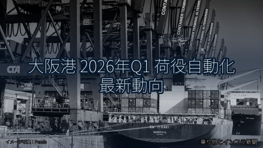 大阪港 2026年Q1 荷役自動化 最新動向（乗り物とインフラ新聞）