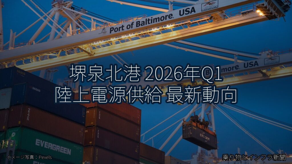 堺泉北港 2026年Q1 陸上電源供給 最新動向（乗り物とインフラ新聞）