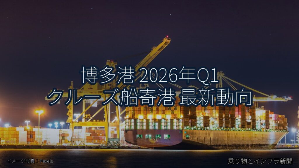 博多港 2026年Q1 クルーズ船寄港 最新動向（乗り物とインフラ新聞）