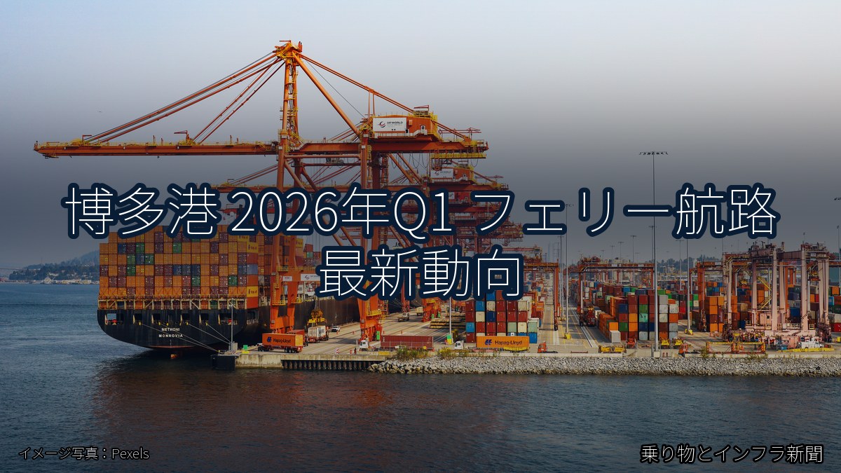 博多港 2026年Q1 フェリー航路 最新動向（乗り物とインフラ新聞）