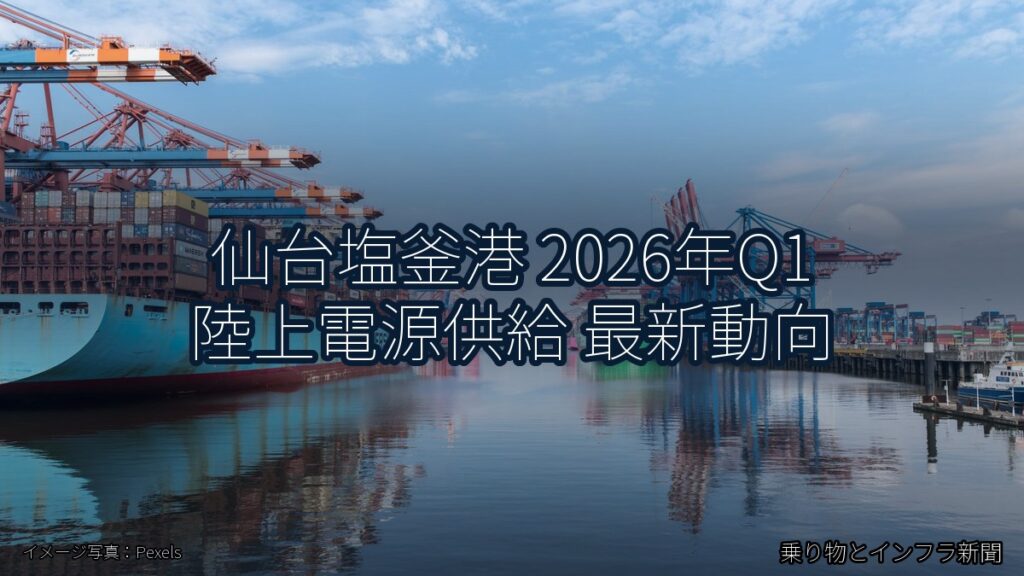 仙台塩釜港 2026年Q1 陸上電源供給 最新動向（乗り物とインフラ新聞）